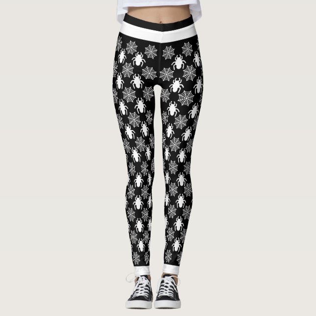 Spiderweb Halloween Leggings (Front)