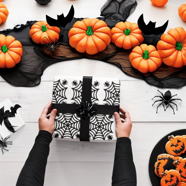 Spiderweb Halloween Wrapping Paper (Creator Uploaded)