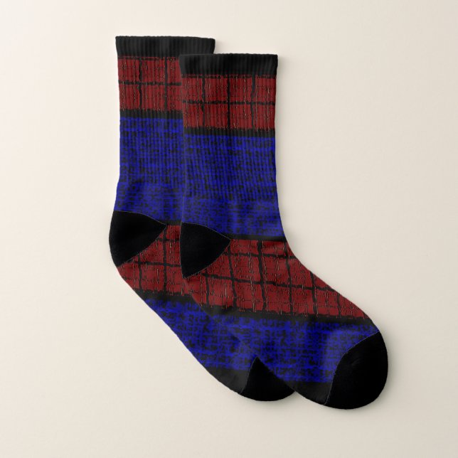 Spiderweb-Man Dotted blue Red Printed Socks (Pair)