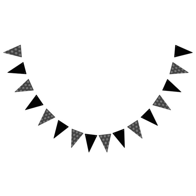 Spiderweb Party Banner (White & Dark Grey) (All)