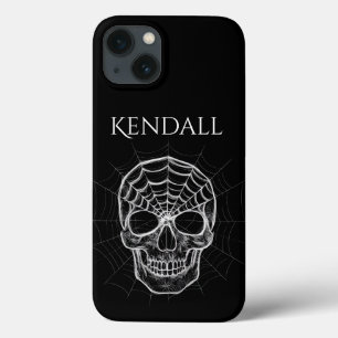 Spiderweb Skull Personalised Phone Case