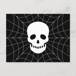 Spiderweb Skull Postcard
