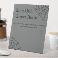 Spiderwebs Black and Grey Gothic Wedding