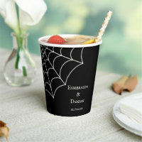 Spiderwebs Black and White Gothic Wedding