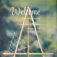 Spiderwebs Gothic Wedding Welcome