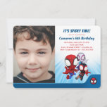 Spidey and His Amazing Friends Birthday - Photo Invitation<br><div class="desc">Invite all your friends to your child's Spider-Man themed Birthday with these cute Spidey and His Amazing Friends invitations. Personalise by adding all your party details and favourite photo!</div>