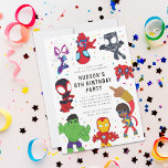 Spidey and His Amazing Friends Confetti Birthday Invitation<br><div class="desc">Invite all your friends to your child's Birthday with these cute Spidey and His Amazing Friends invitations. Personalise by adding all y our party details!</div>