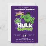 Spidey and His Amazing Friends Hulk Birthday Invitation<br><div class="desc">Invite all your friends to your child's Incredible Hulk themed Birthday with these "Hulk Smash"  invitations. Personalise by adding all your party details!</div>