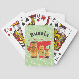 Spielkarten Babuschka Matrjoschka Matryoshka Playing Cards