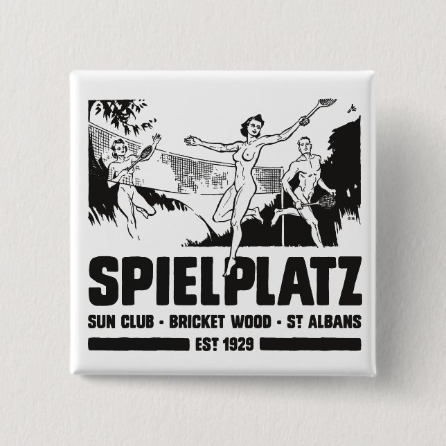 Spielplatz 15 Cm Square Badge (Front)