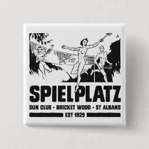 Spielplatz 15 Cm Square Badge