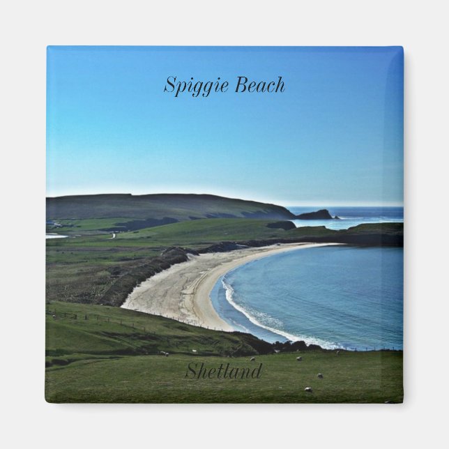 Spiggie Beach, Shetland Magnet (Front)