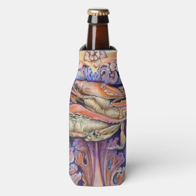 Spike and Curly Playing Tag Bottle Cooler (Bottle Front)