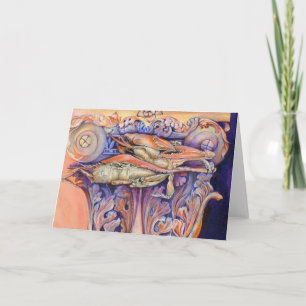 Spike And Curly Playing Tag Greeting Card