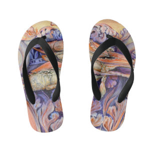 Spike and Curly Playing Tag Kid's Jandals