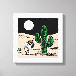 Spike in a Moonlit Desert Canvas Print