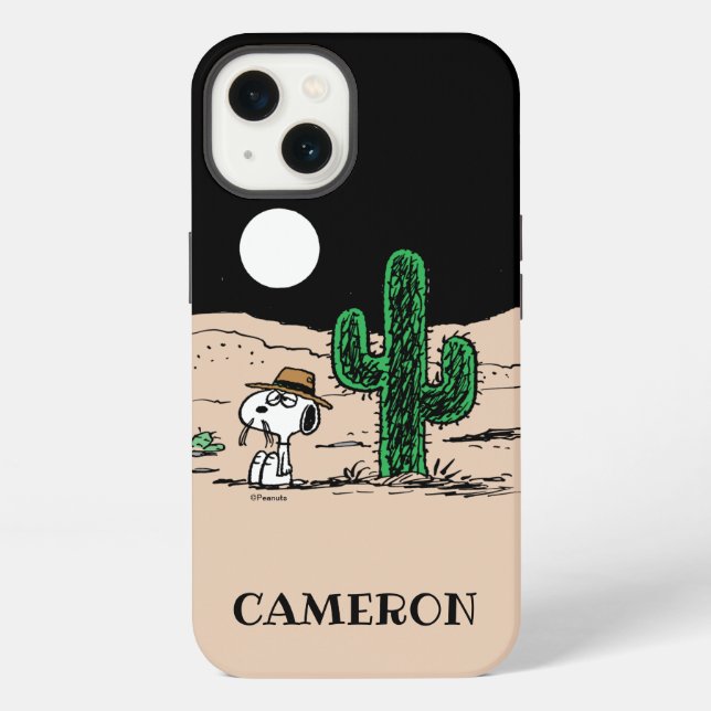 Spike in a Moonlit Desert iPhone Case (Back)
