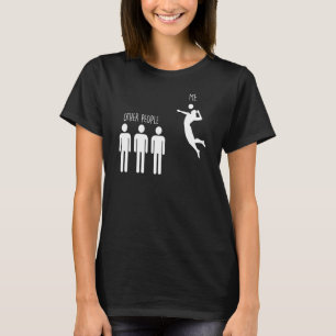 Spike Other People Me Beach Volleyball Player T-Shirt