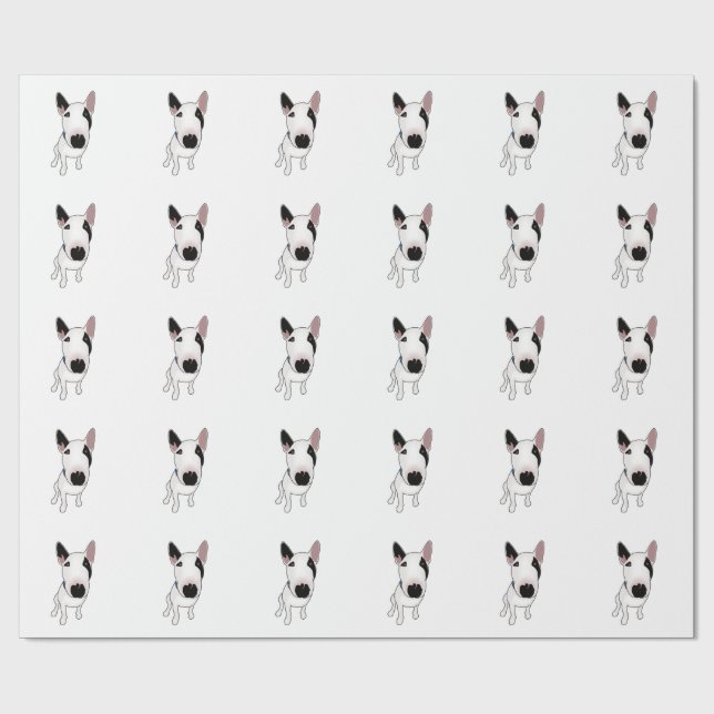 Spike the English Bull Terrier Wrapping Paper (Flat)