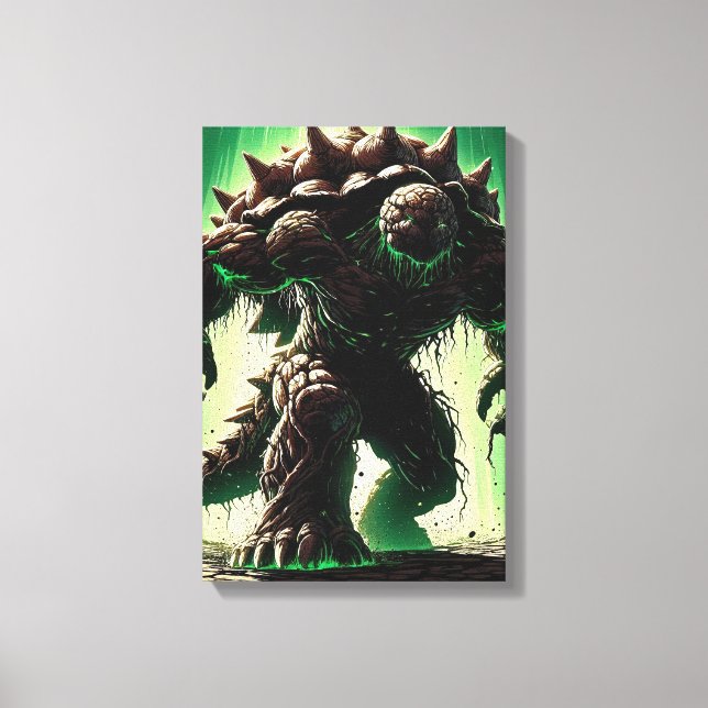 Spiked Abyssal Beast Canvas Print (Front)