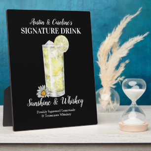 Spiked Lemonade • PERSONALIZE this Signature Drink Plaque