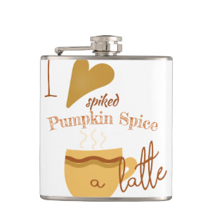 Spiked Pumpkin Spice A Latte Humourous Custom Hip Flask