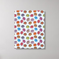 Spiked Rose Print, Modern Style Floral Pattern