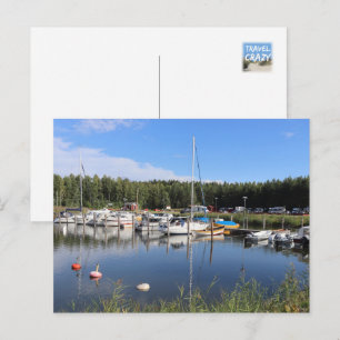 Spiken Harbour View, Kallandso, Sweden Postcard