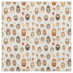 Spikes and Smiles: Whimsy Hedgehog Fabric