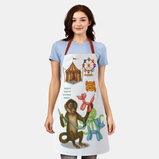 Spike's balloon monkey magic apron (Worn)