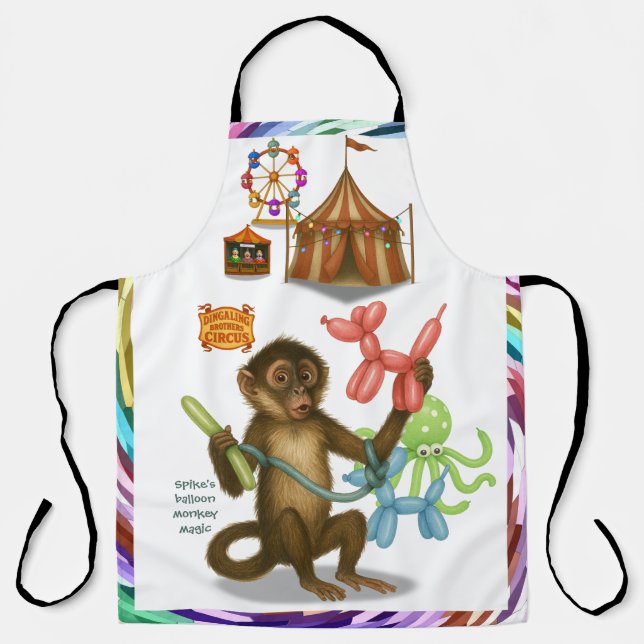 Spike's balloon monkey magic apron (Front)