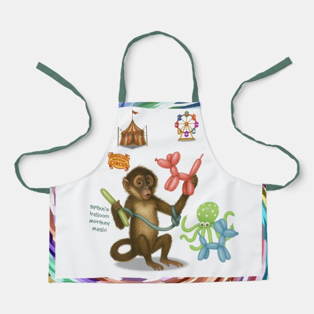 Spike's balloon monkey magic apron (Front)