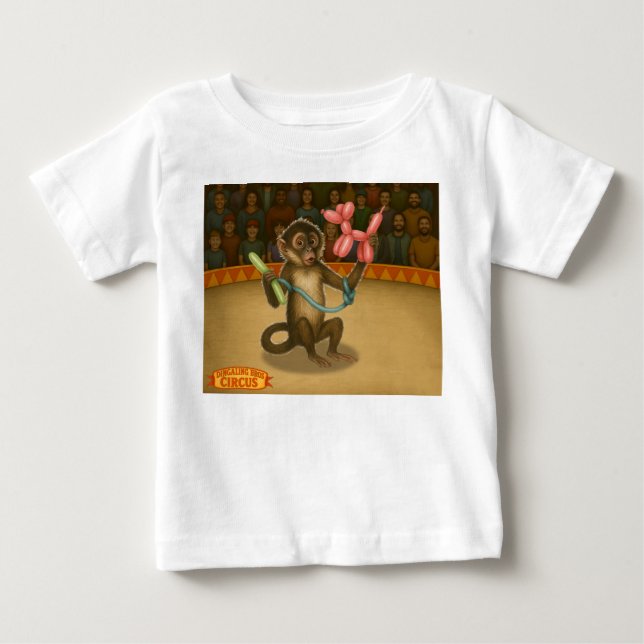 Spike's balloon monkey magic baby T-Shirt (Front)