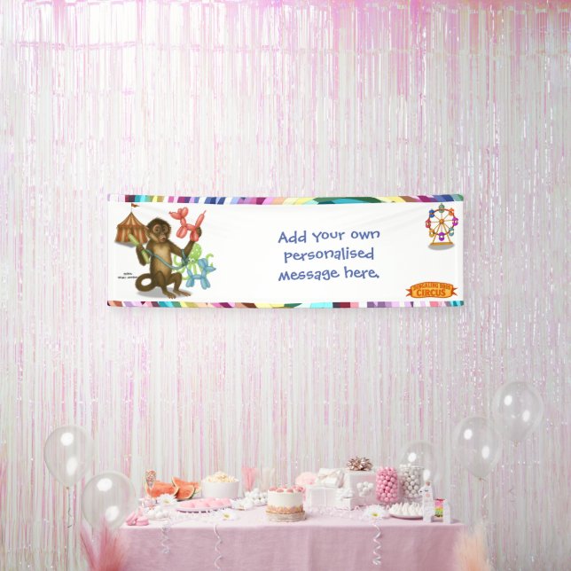 Spike's balloon monkey magic banner (Party)