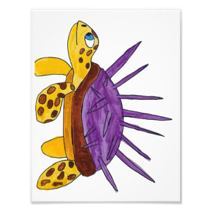 Spikey sea turtle print