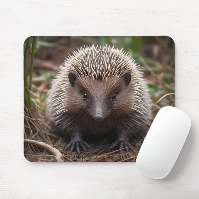 **"Spiky Beginnings: The Adorable Baby Echidna"** Mouse Pad (With Mouse)