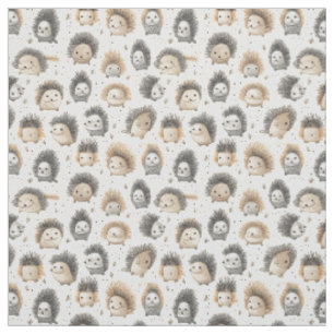 Spiky Charm: Whimsy Porcupine Fabric