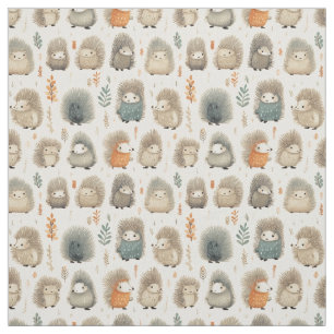 Spiky Charm: Whimsy Porcupine Fabric