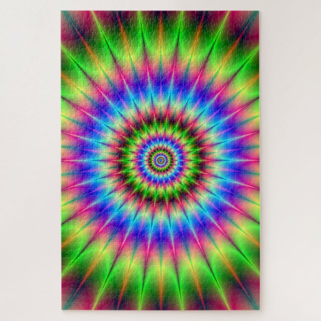 Spiky Color Explosion Jigsaw Puzzle (Vertical)
