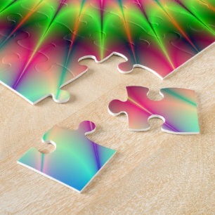 Spiky Colour Explosion Jigsaw Puzzle