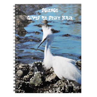 Spiky Hair Bird Photo Notebook