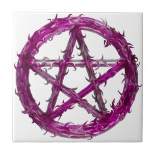 Spiky pentagram tile