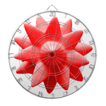 spiky red dartboard