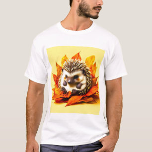 Spiky Sweetness: Baby Hedgehog Snooze T-Shirt