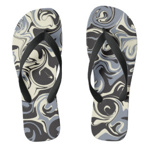 Spill - Black, Grey and Cream Jandals