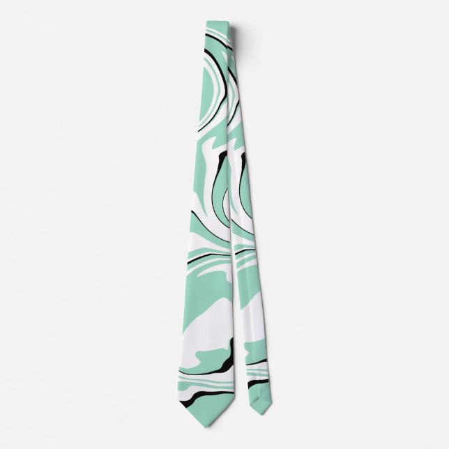 Spill - Green (Mint) Tie (Front)