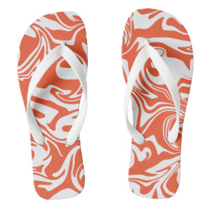 Spill - Orange and White Jandals