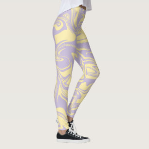 Spill - Pastel Yellow and Purple Leggings