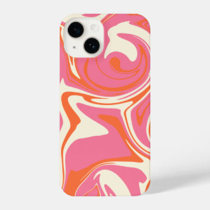 Spill - Pink, Orange and Cream iPhone 14 Case