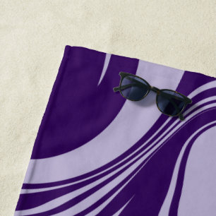 Spill - Purple Beach Towel